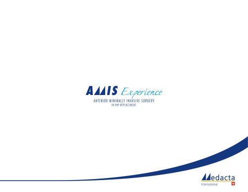 AMIS EXPERIENCE brochure