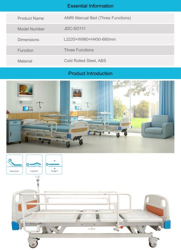 ANRI Manual Three Functions Bed JDC-SO111