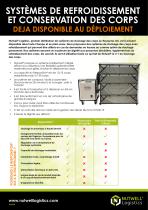 SYSTÈMES DE REFROIDISSEMENT ET CONSERVATION DES CORPS - 1