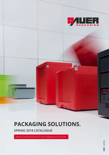 PACKAGING SOLUTIONS. SPRING 2018 CATALOGUE