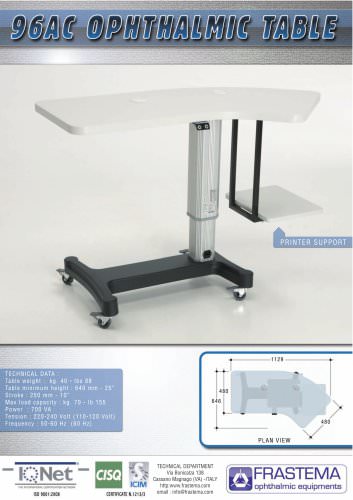 96AC - ELECTRIC TABLE