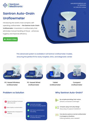 Auto Drain Uroflowmeter