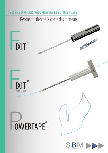 Technique opératoire - Reconstruction de la coiffe des rotateurs - FIXIT®/FIXIT® Knotless