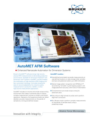 AutoMet AFM Software