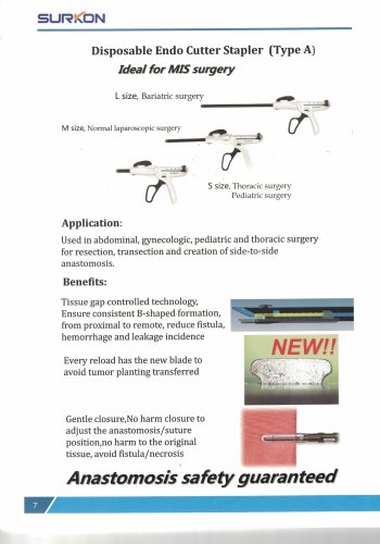 Surkon disposable endo cutter stapler （type A）