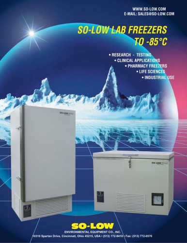 SO-LOW LAB FREEZERS