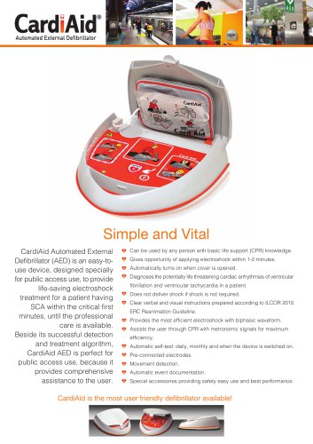 CardiAid CT0207 Technical Brochure