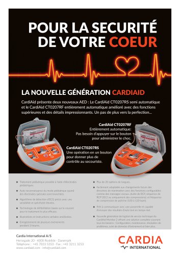 CardiAid Technical Spec Brochure - FR