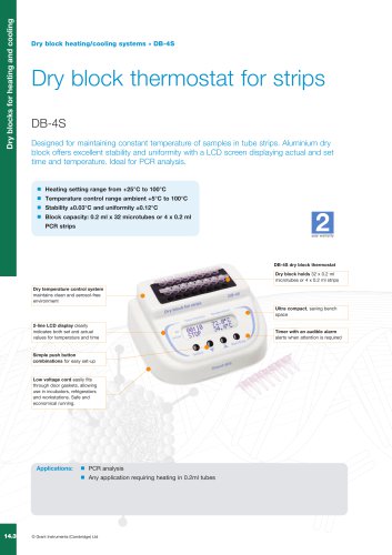 DB-4S Dry block thermostat for strips