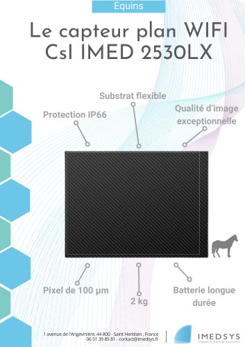 Le capteur plan WIFI CsI IMED 2530LX