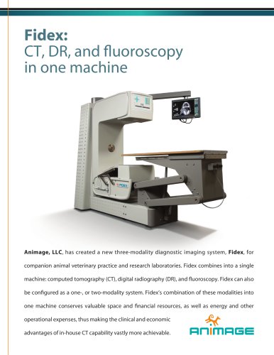 Fidex: CT, DR, and fluoroscopy in one machine