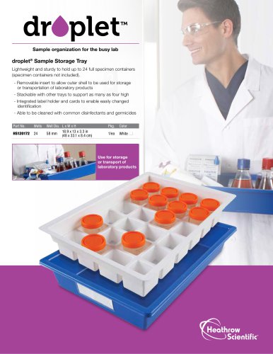 Droplet™ Sample Storage Trays