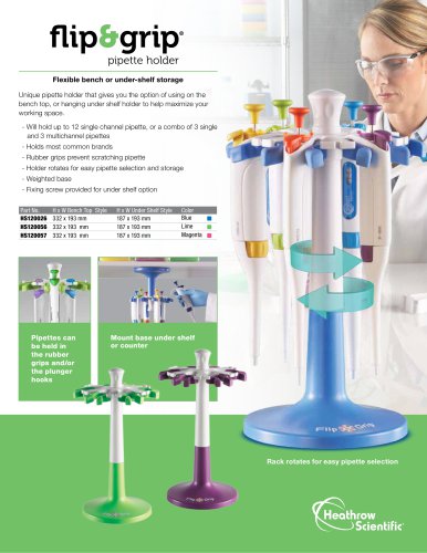 Flip & Grip® Pipette Holder