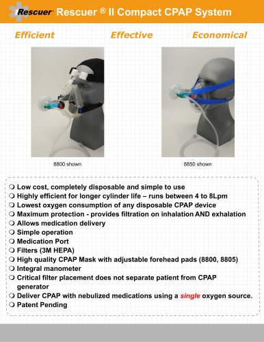 Rescuer II Compacte CPAP System